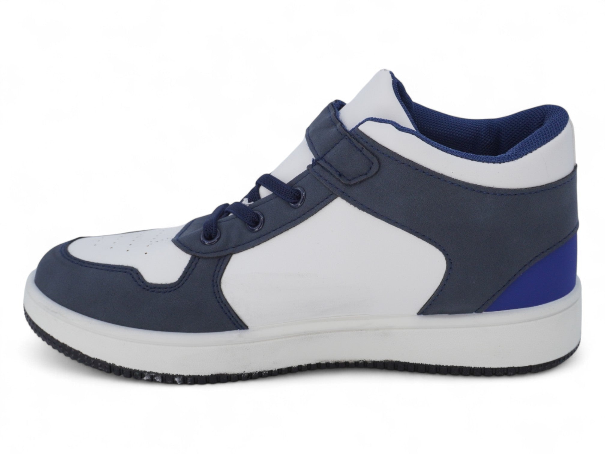Toddler Two Tone Blue Mid Top Sneaker