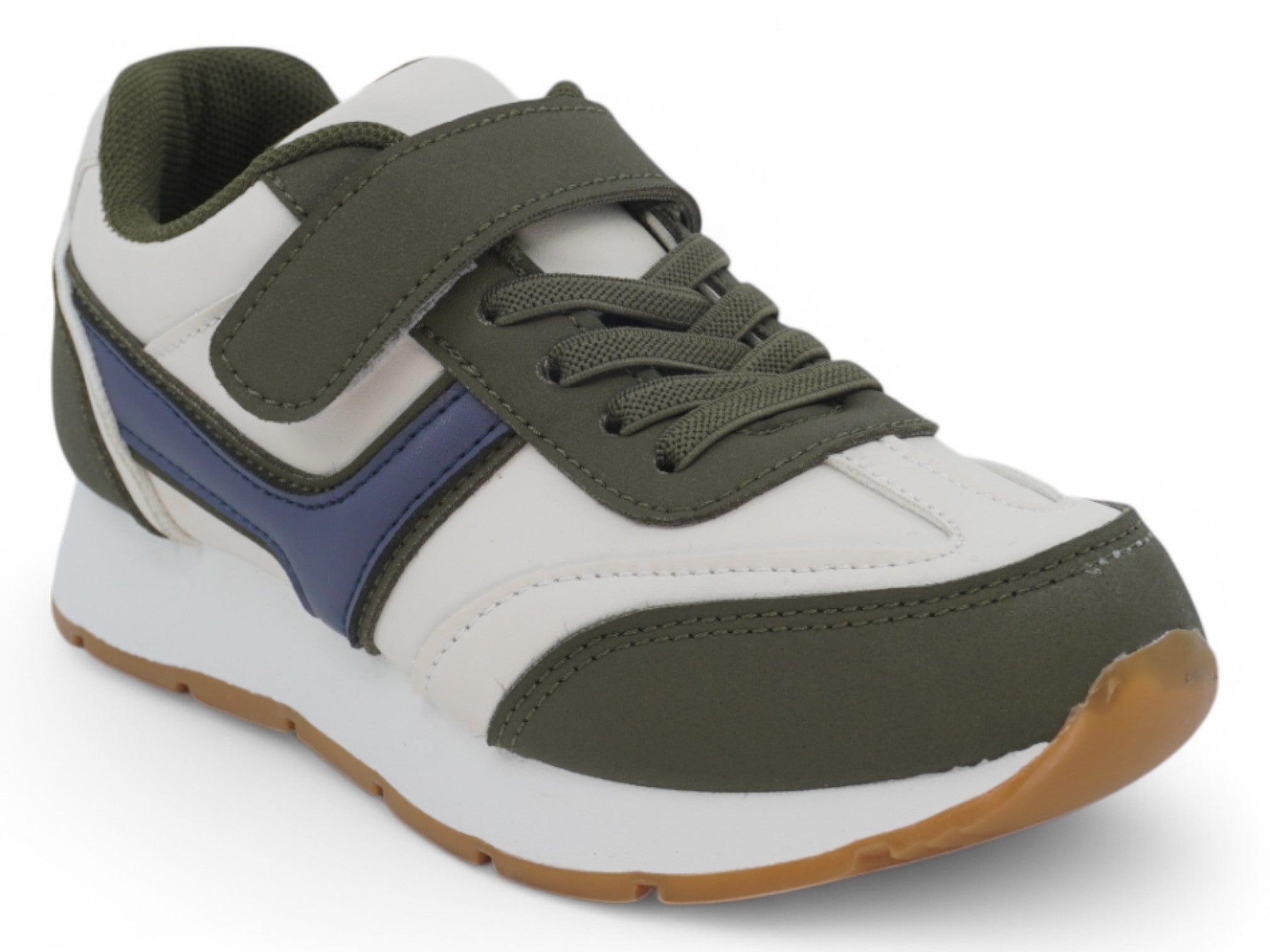 Toddler Blue & Green Faux Suede Sneaker