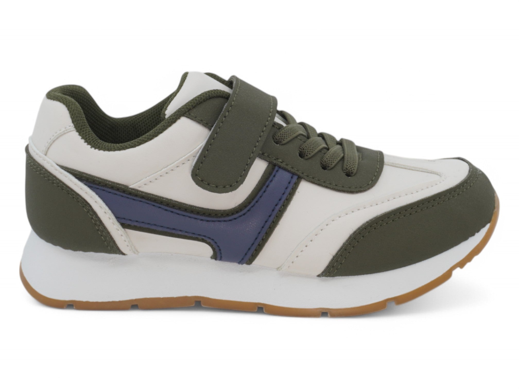 Toddler Blue & Green Faux Suede Sneaker