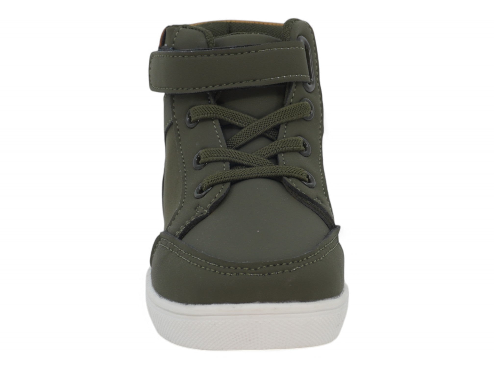 Toddler Olive & Beige High Top Sneaker