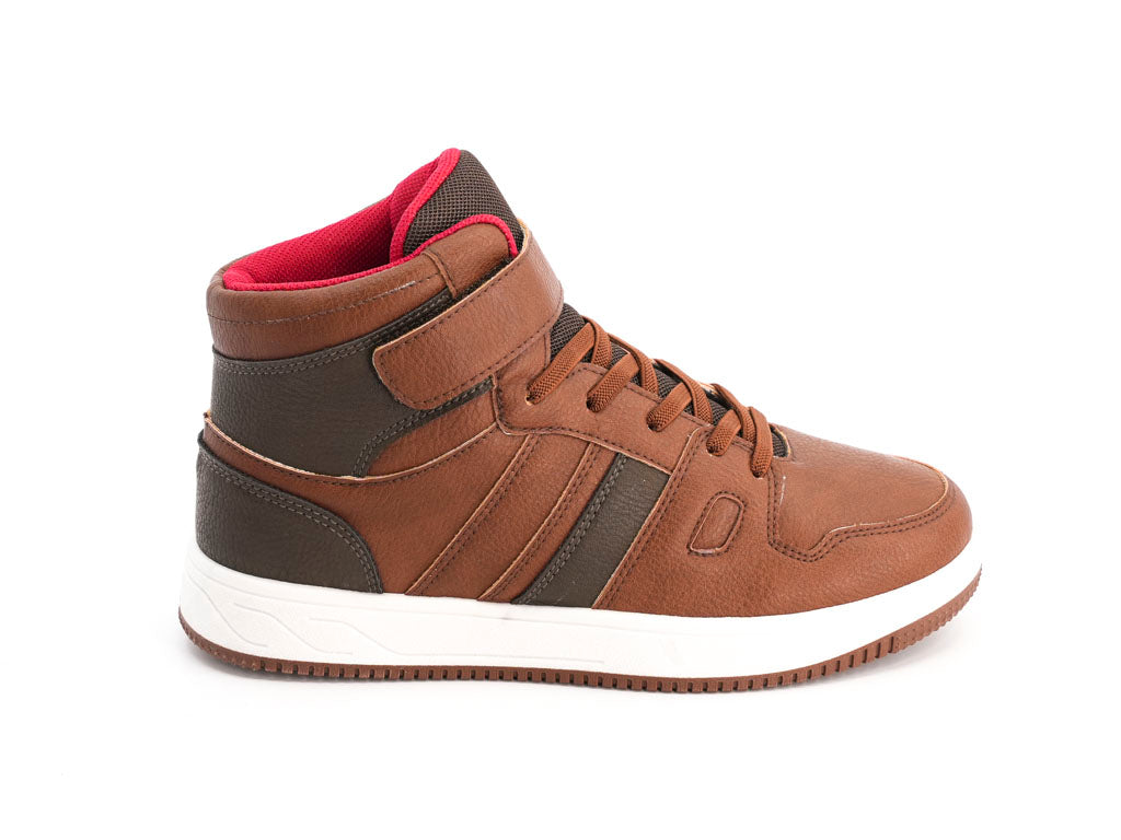 Boys' Tonal Tan High Top Sneaker