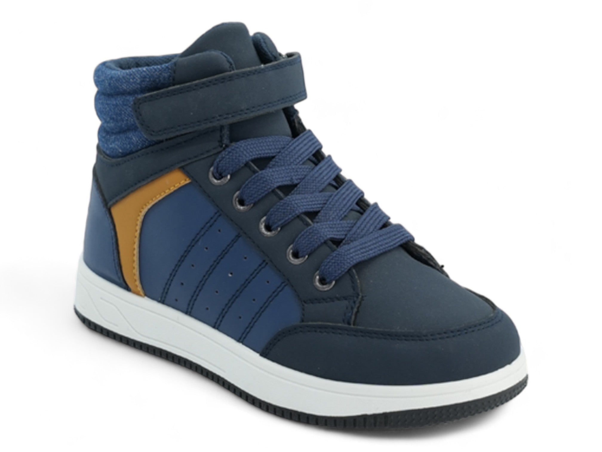 Boys' Navy & Tan High Top