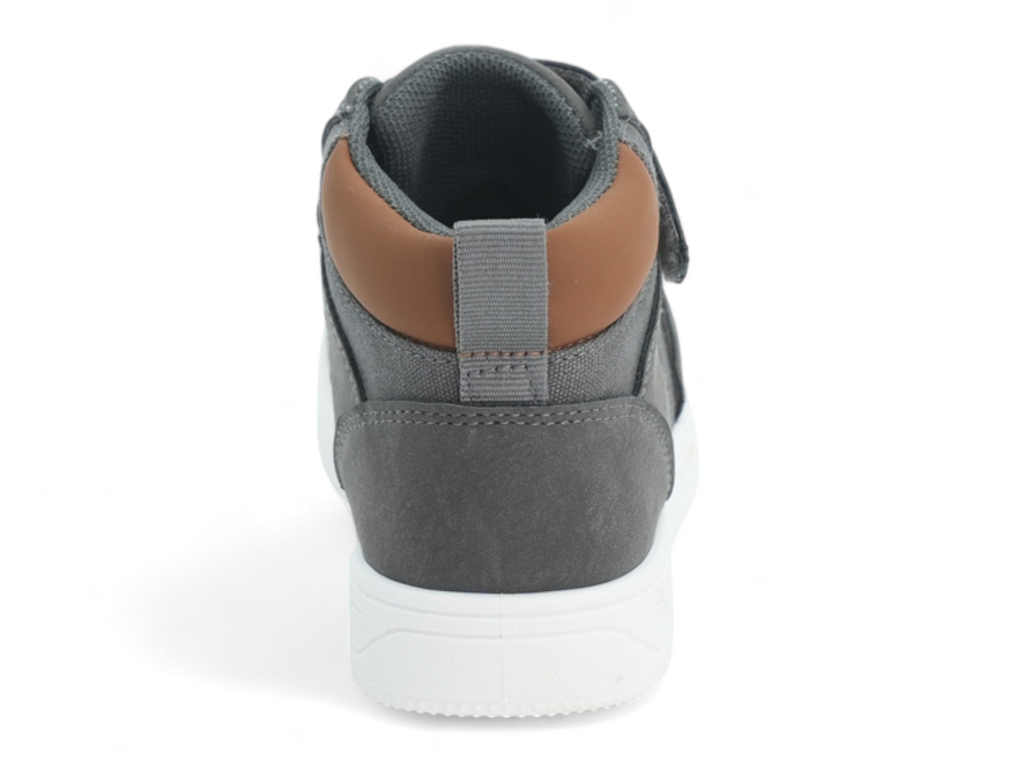 Boys' Gray & Tan High Top Sneaker