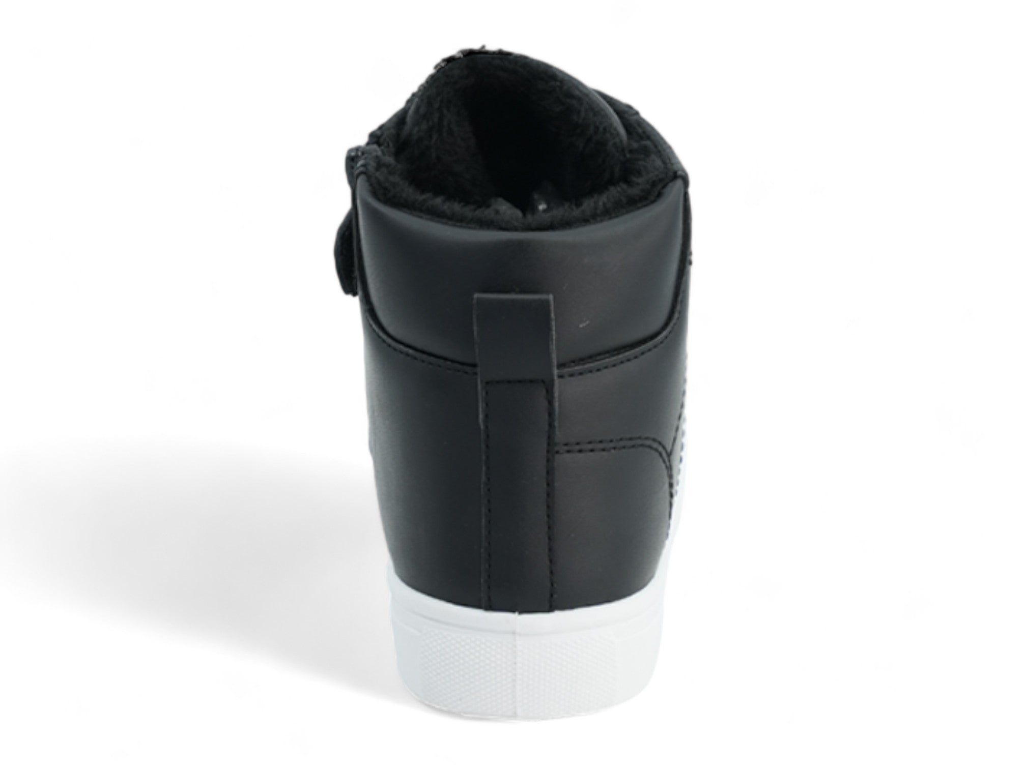 Boys' Black Fleece Lined High Top Sneaker