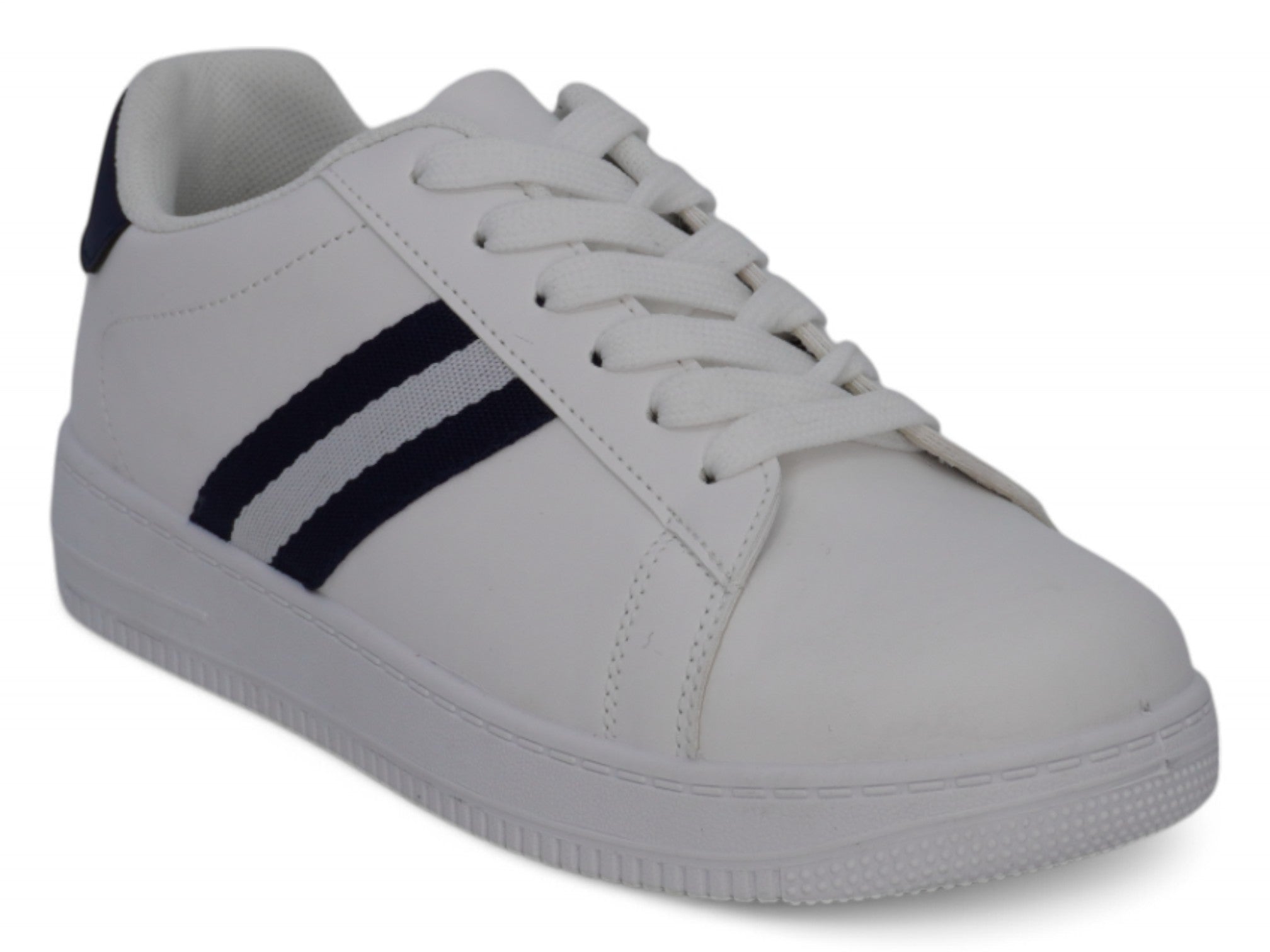 Boys' Navy Stripe Sneaker