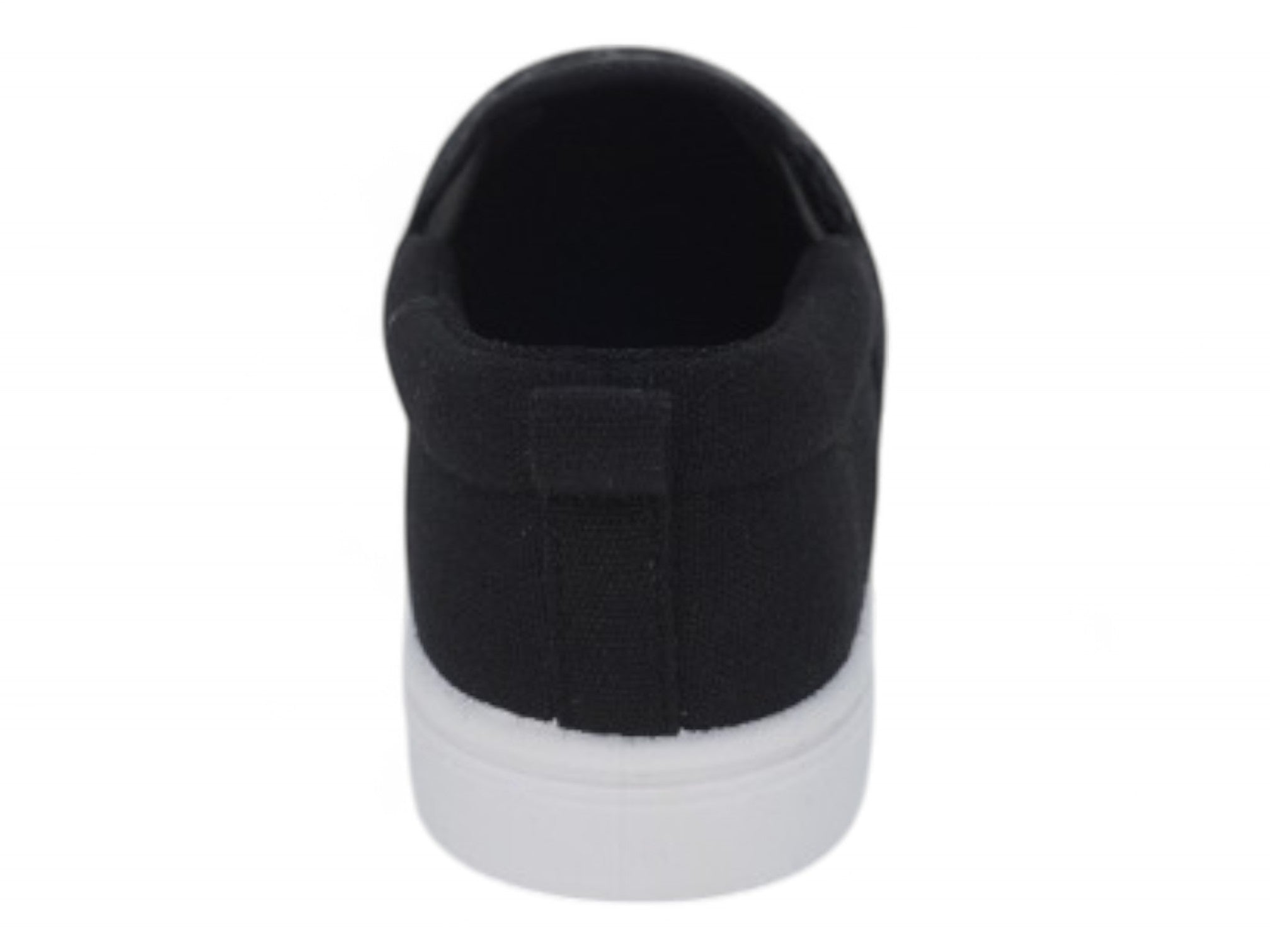 Boys' Black Skater Canvas Slip On