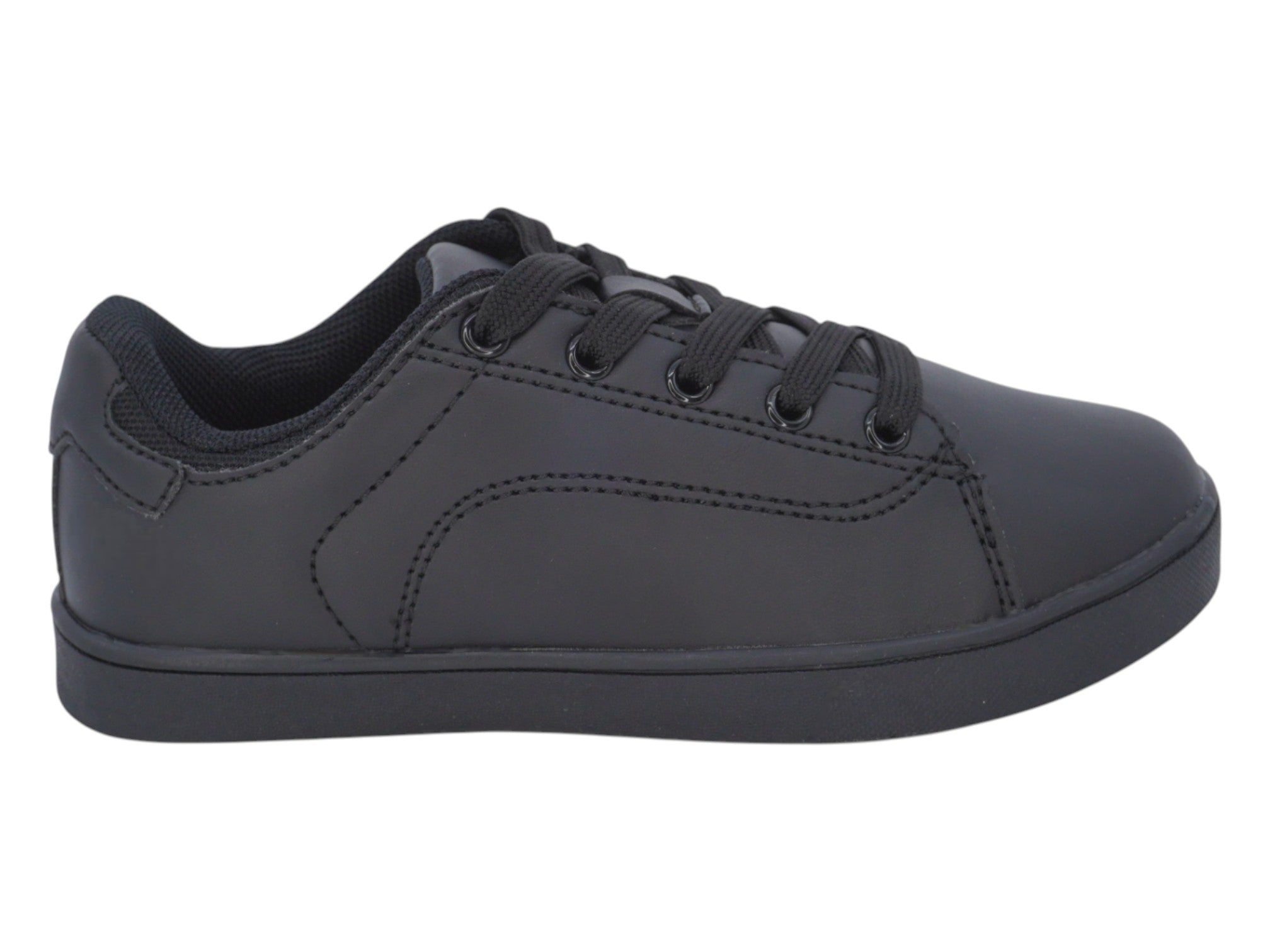 Boys' All Black Lace Up Casual Shoe