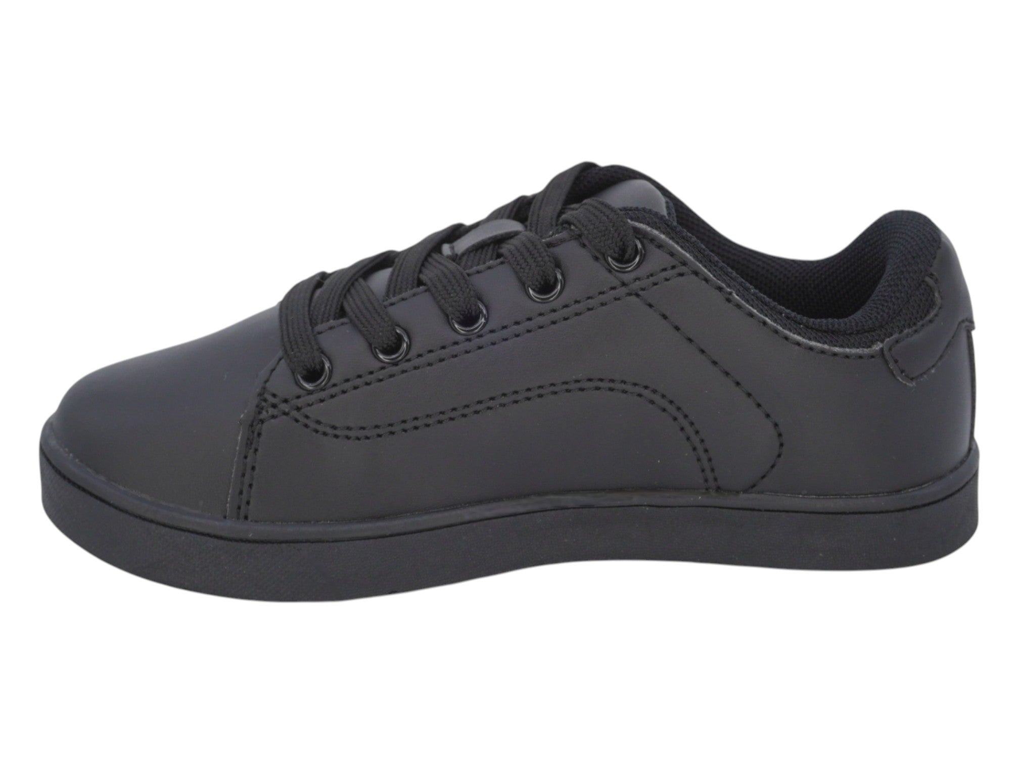 Boys' All Black Lace Up Casual Shoe