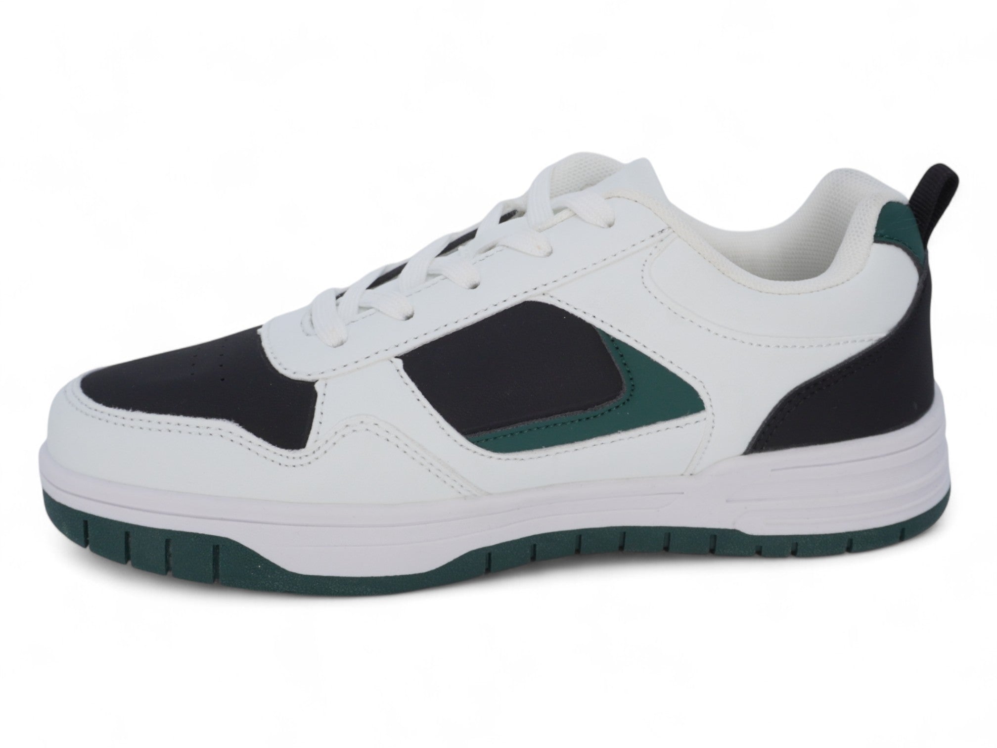 Boy's Green & White Court Sneaker