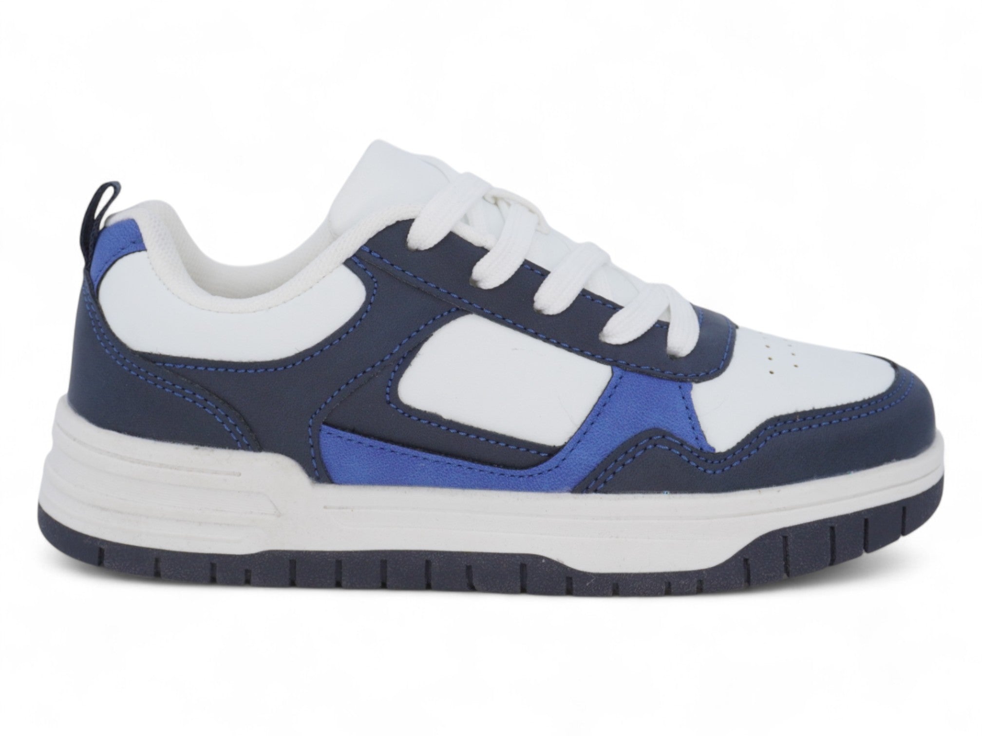 Boys' Two Tone Blue Court Sneaker