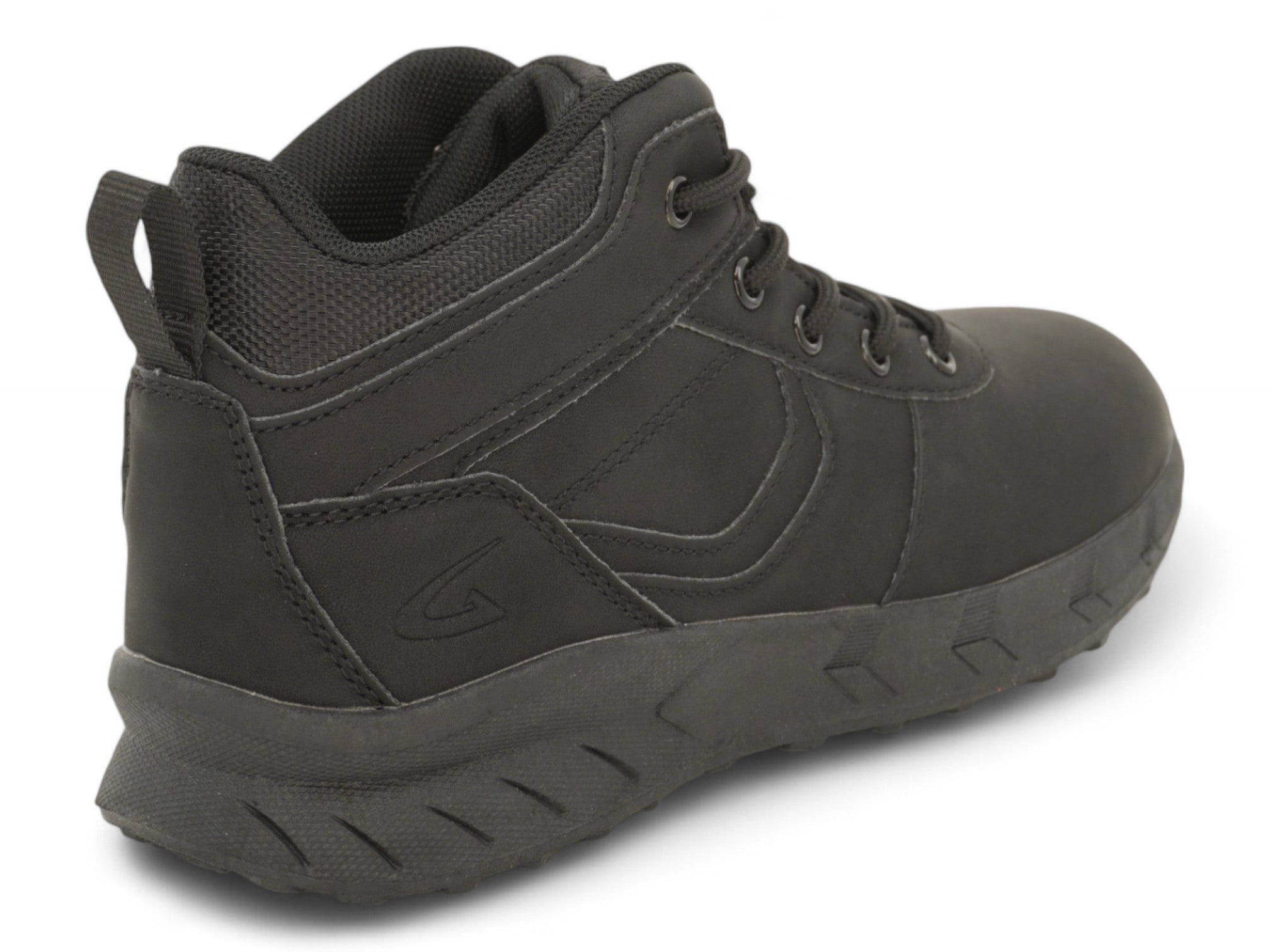 Boys' Black Lace Up Hiker Boot