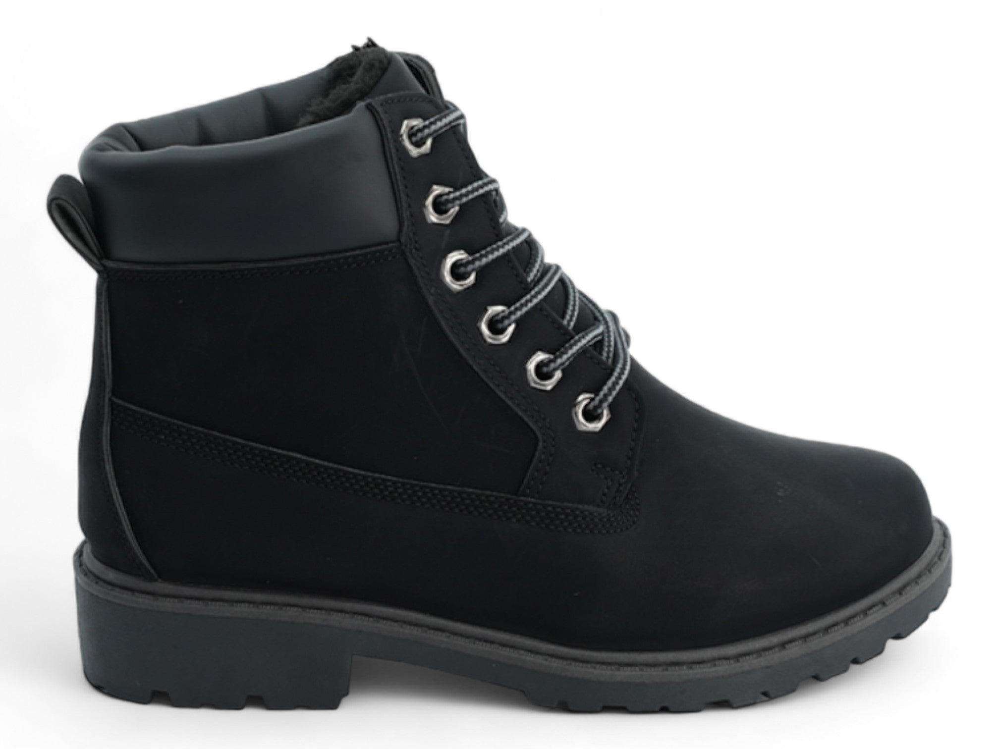 Boys' Black Fleece Lining Boots