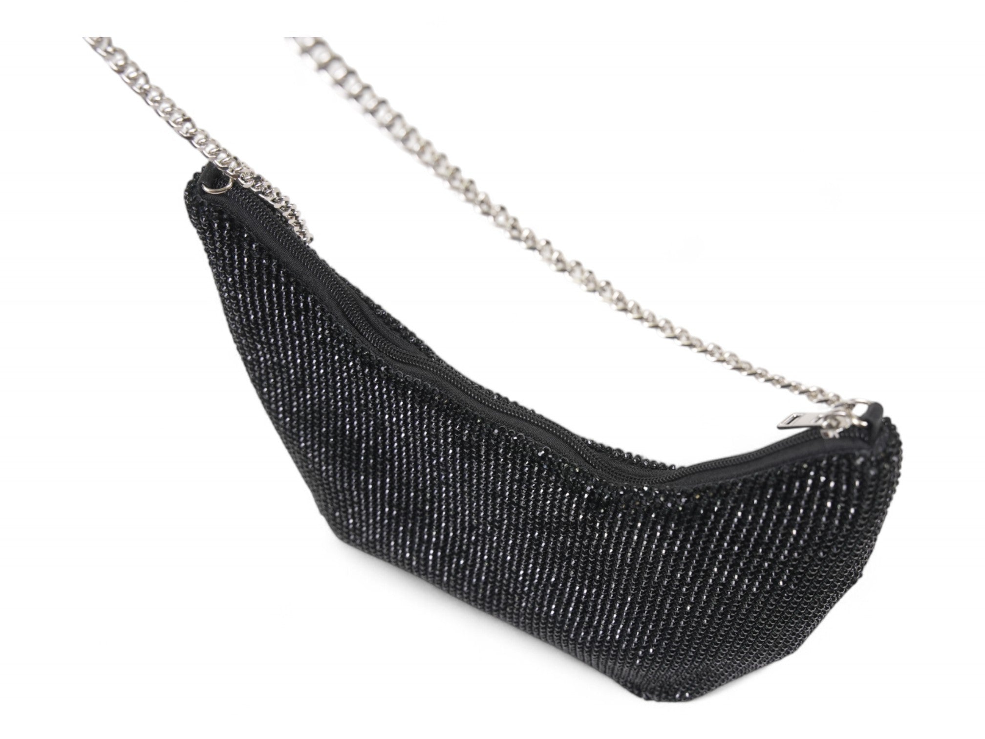 Black Stone Satchel Bag