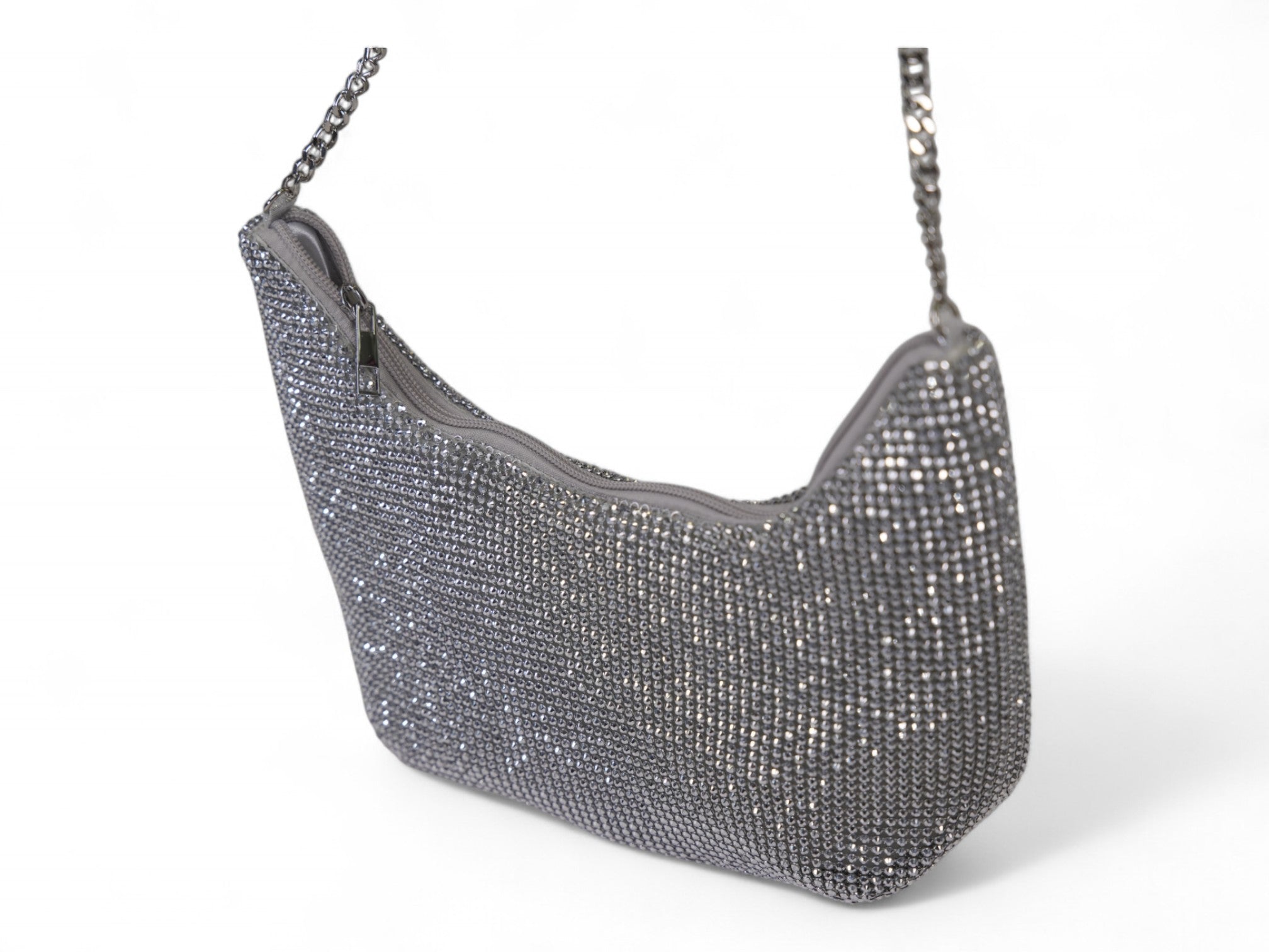 Silver Stone Satchel Bag