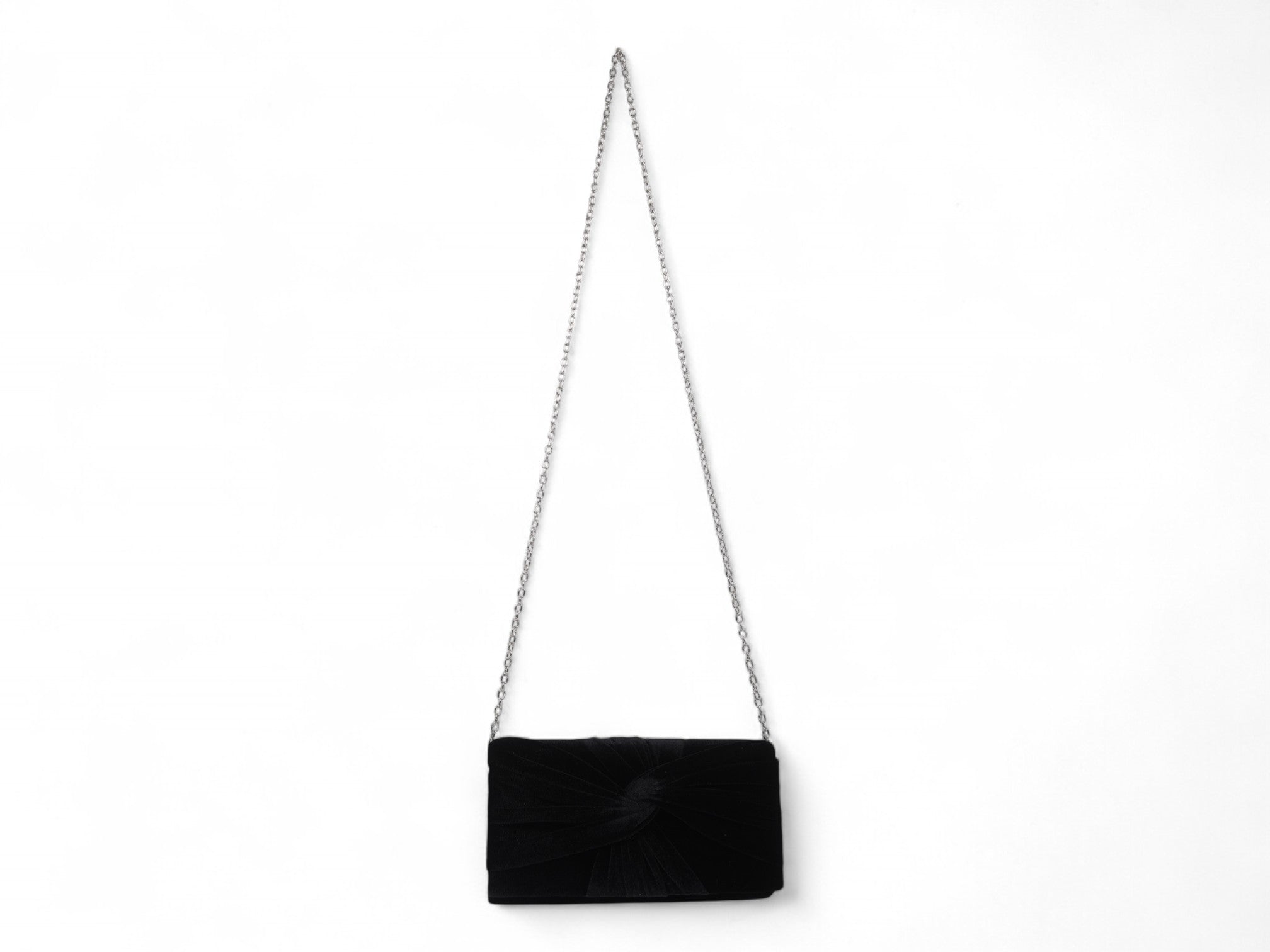 Black Velvet Knot Clutch