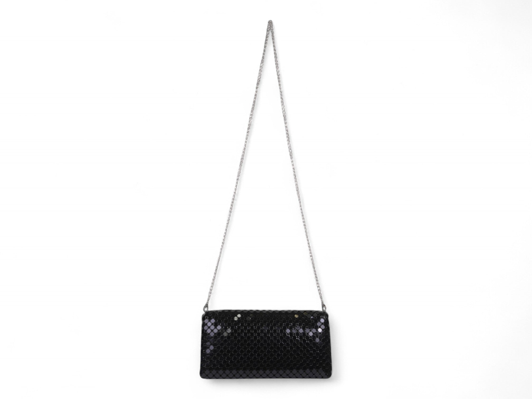 Black Metal Mesh Clutch