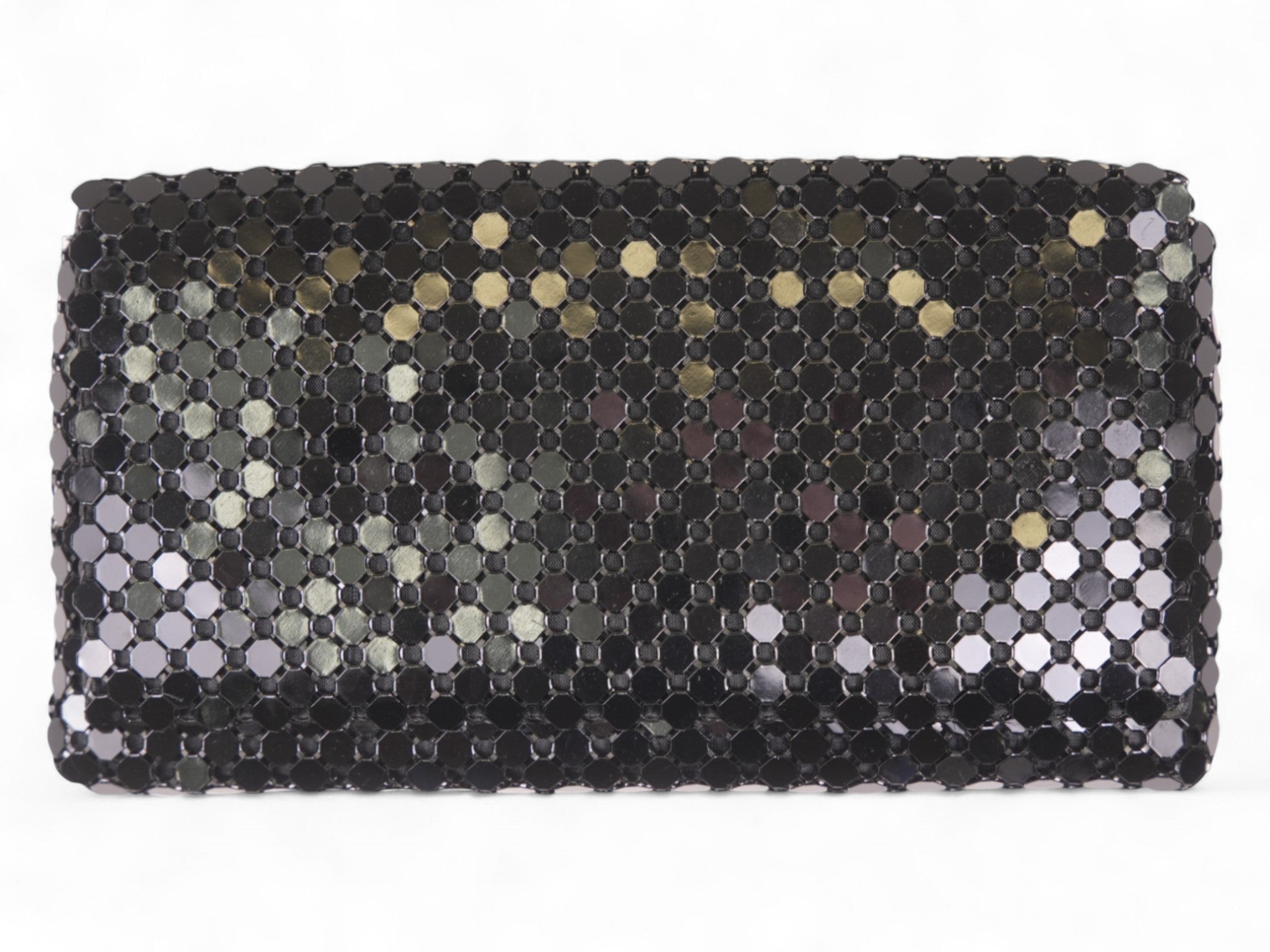 Black Metal Mesh Clutch