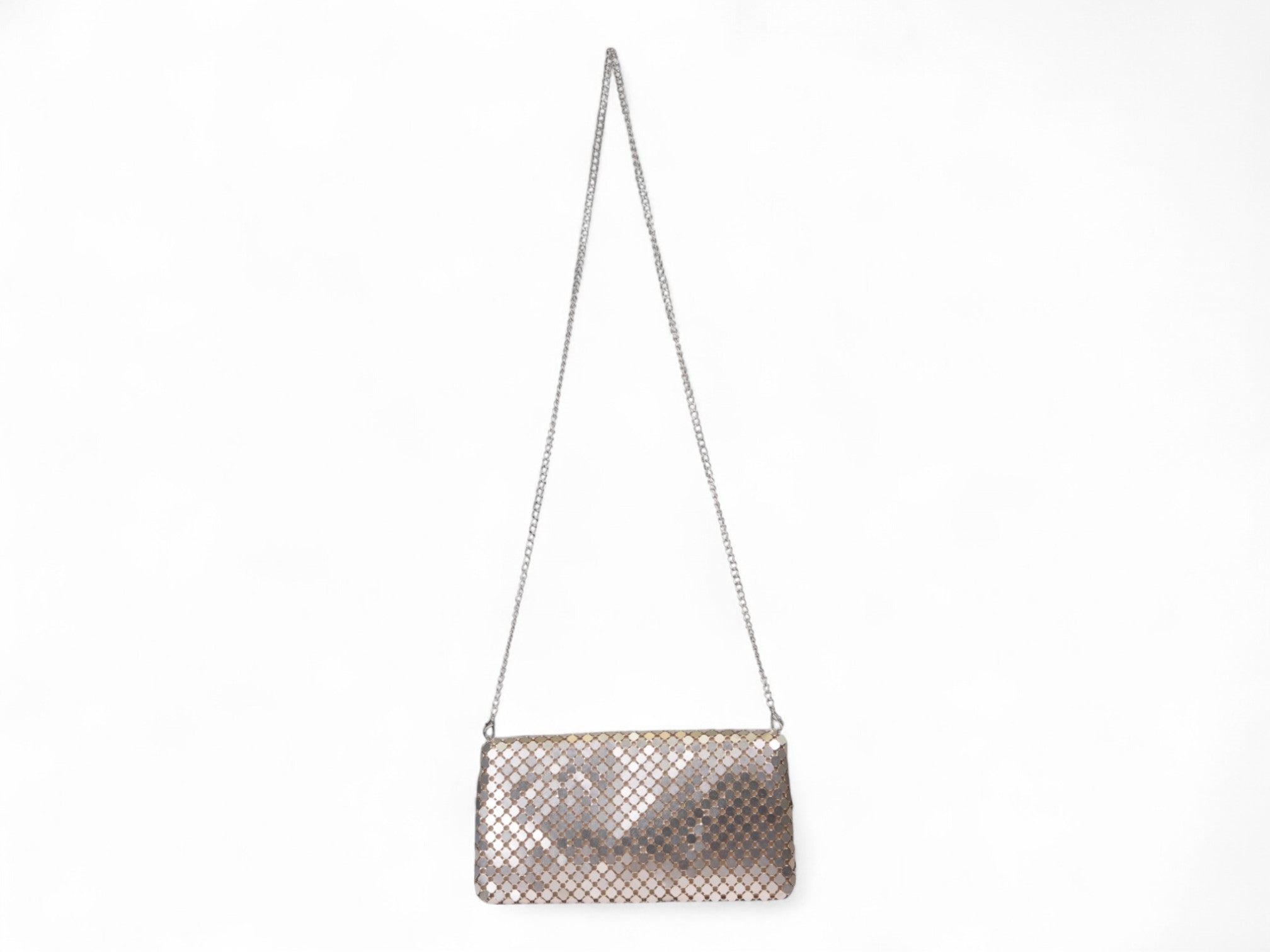 Gold Metal Mesh Clutch