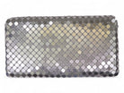 Silver Metal Mesh Clutch