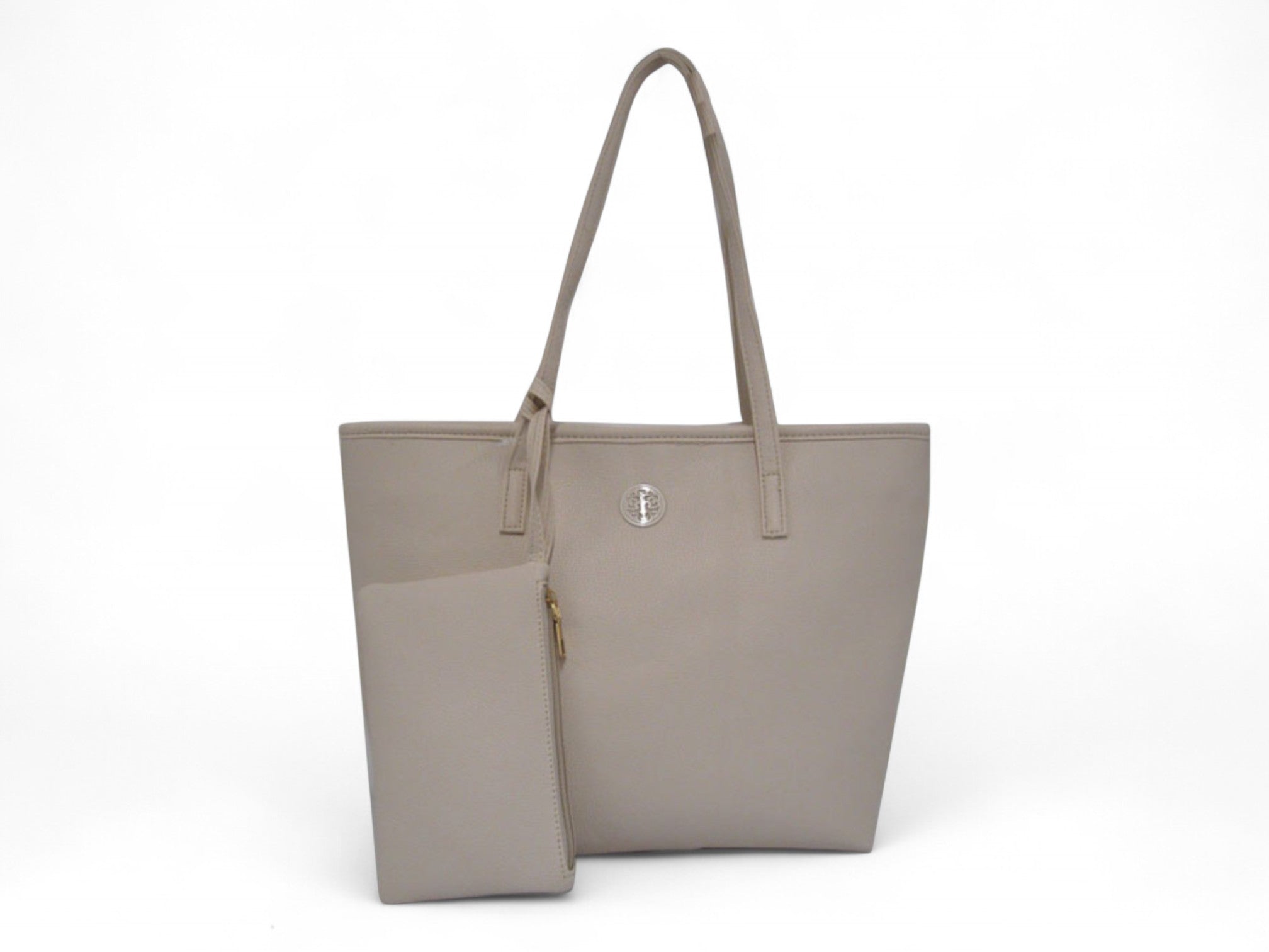 Bone carry all tote with wallet