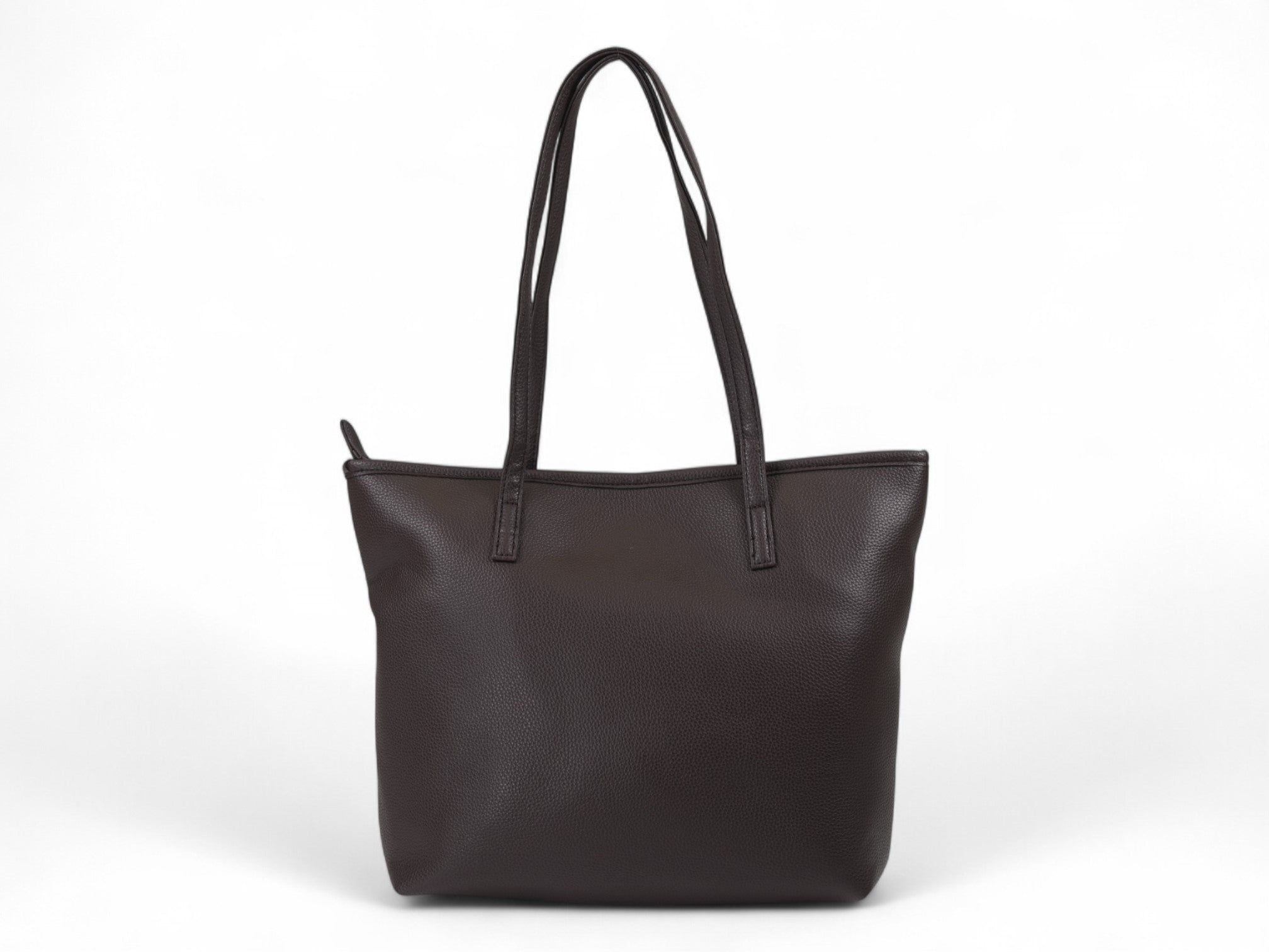 Brown carry all tote with wallet