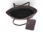 Brown carry all tote with wallet