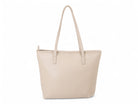 Taupe carry all tote with wallet