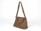 Taupe Satchel Double Handle