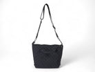 Black Quilted Tote Bag