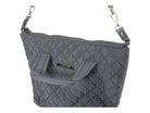 Black Quilted Tote Bag