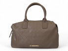 Taupe Woven Satchel Bag