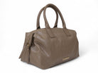 Taupe Woven Satchel Bag