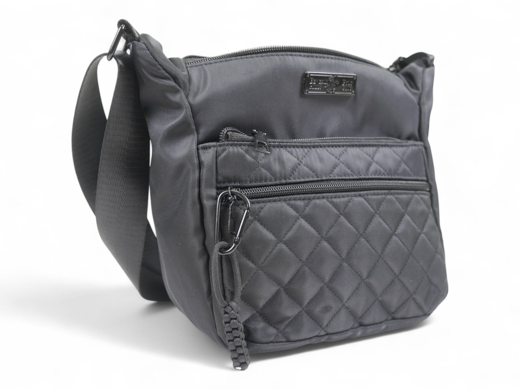 Black Nylon Crossbody Bag