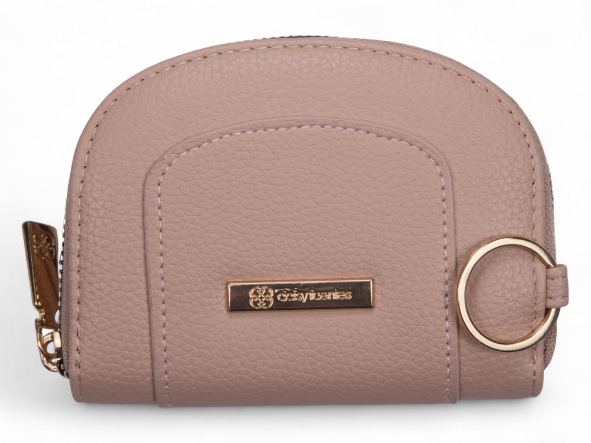 Daisy Fuentes Blush Curved Zip Wallet