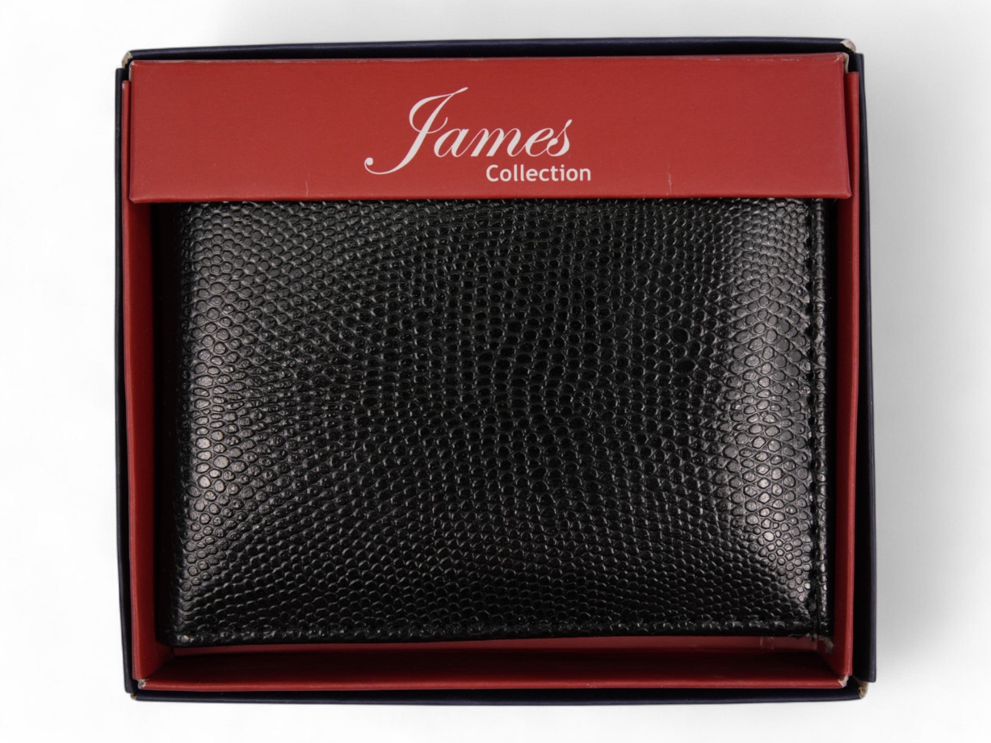 Black Men's Textured Wallet