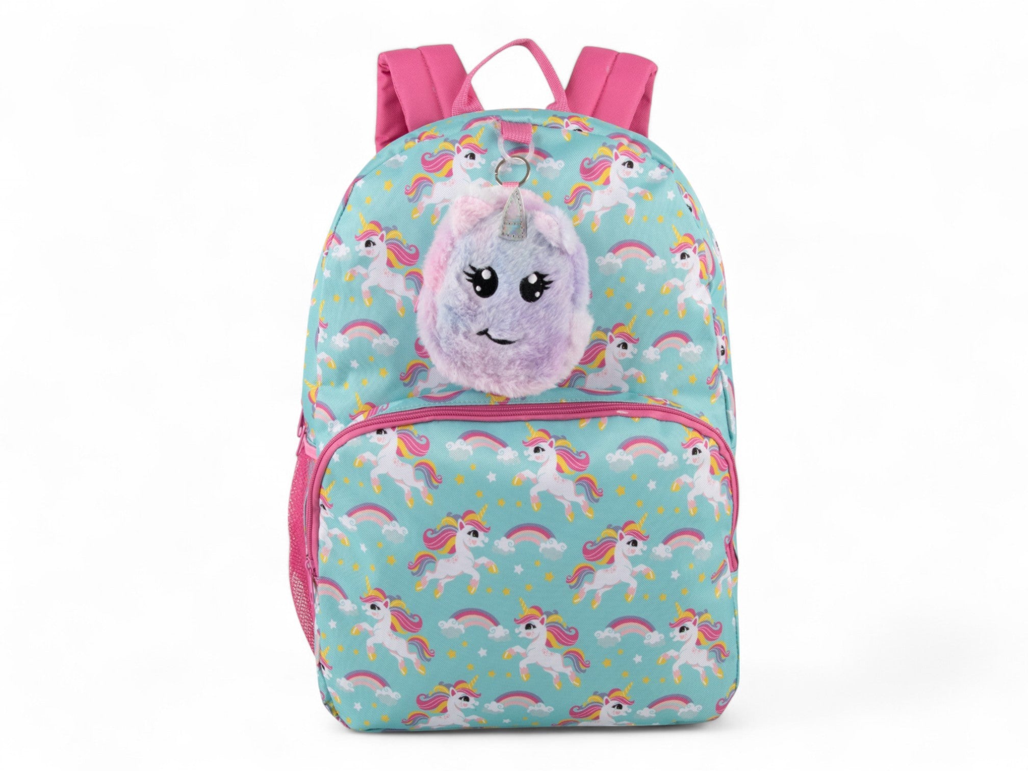 Unicorn Backpack With Critter Keychain