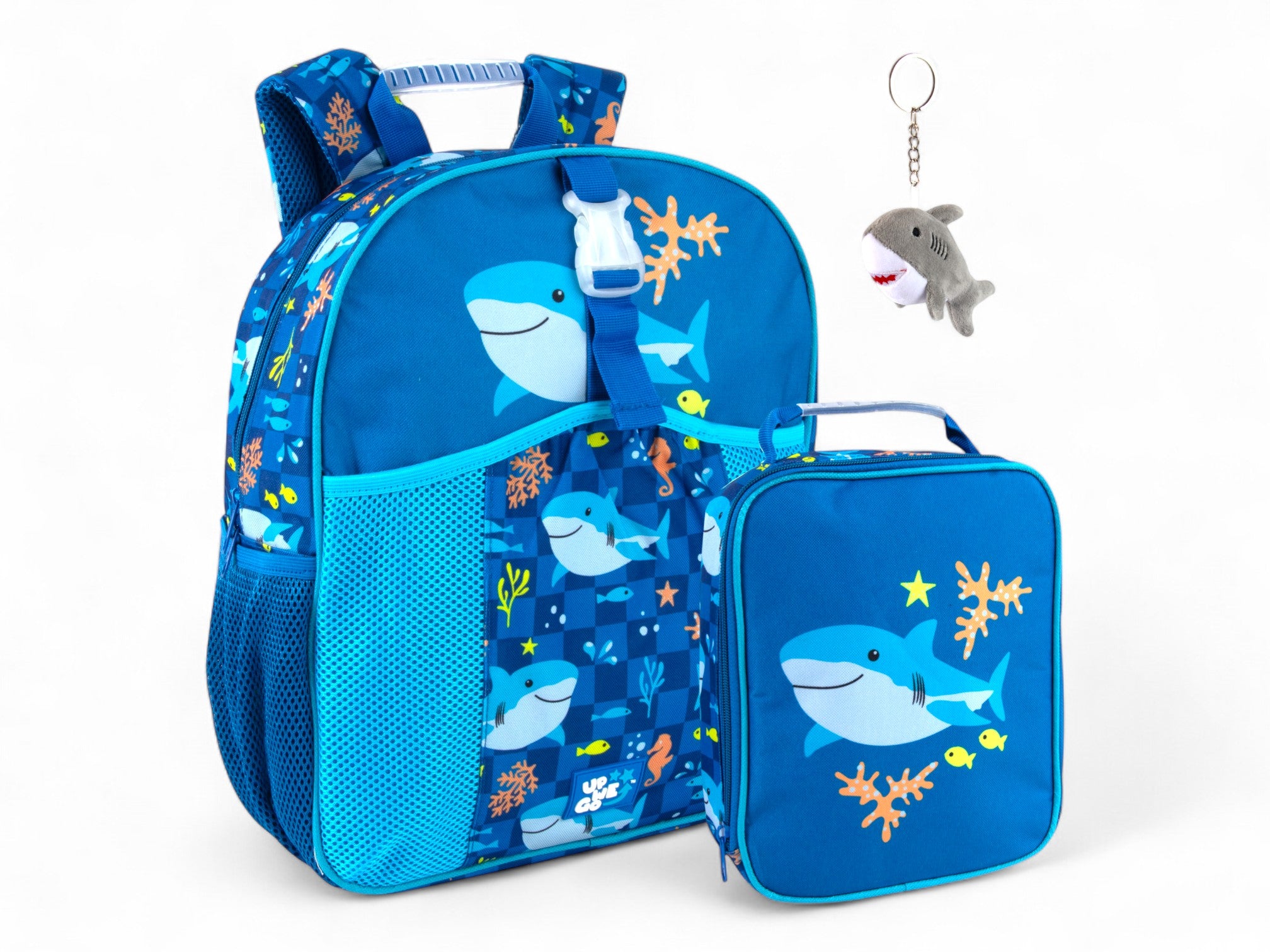 Shark Backpack with Lunch Box