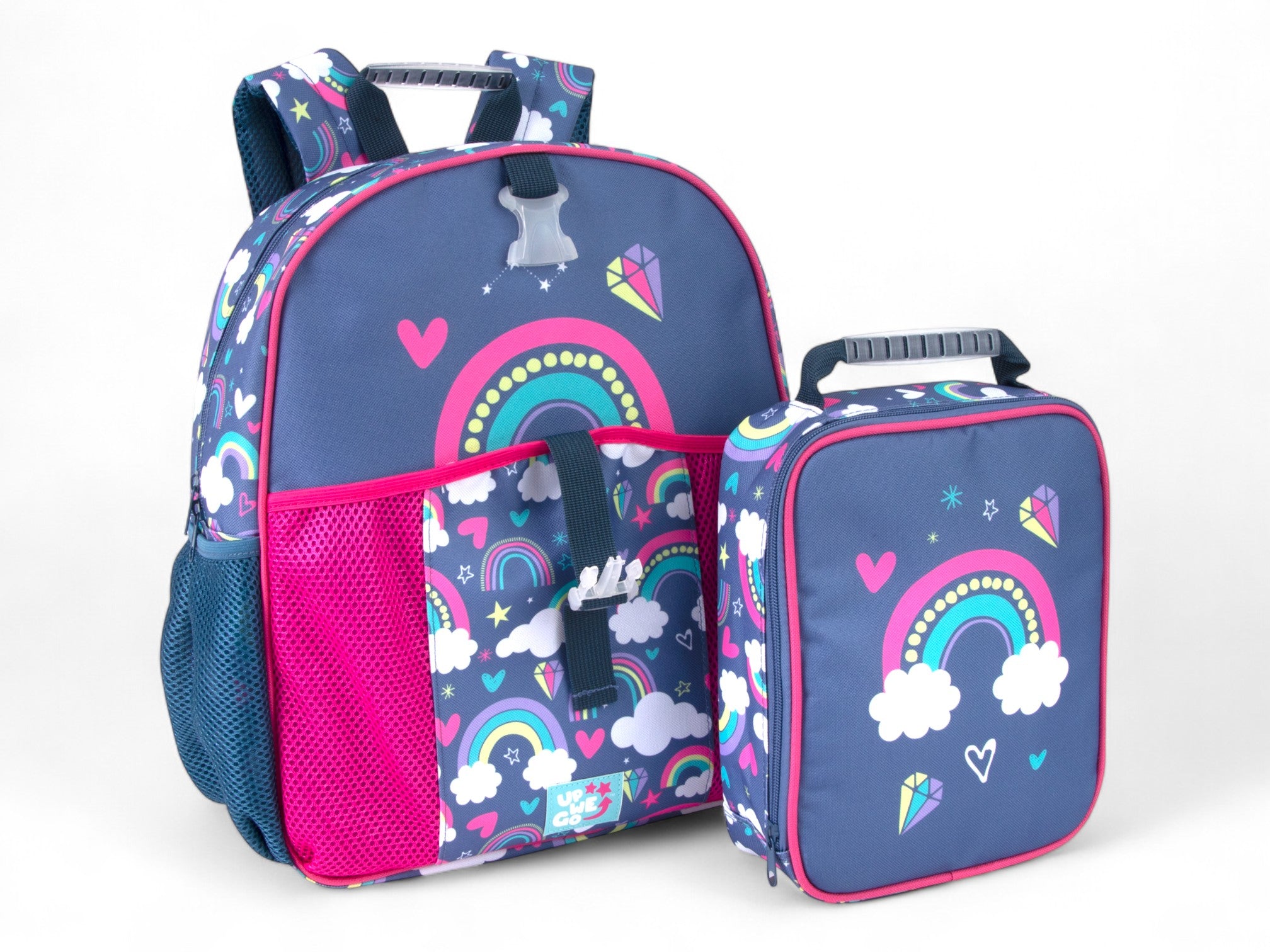2 PC Rainbow Backpack with Lunch Tote