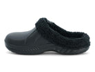 Women's Black Fleece Lined Slide Slipper