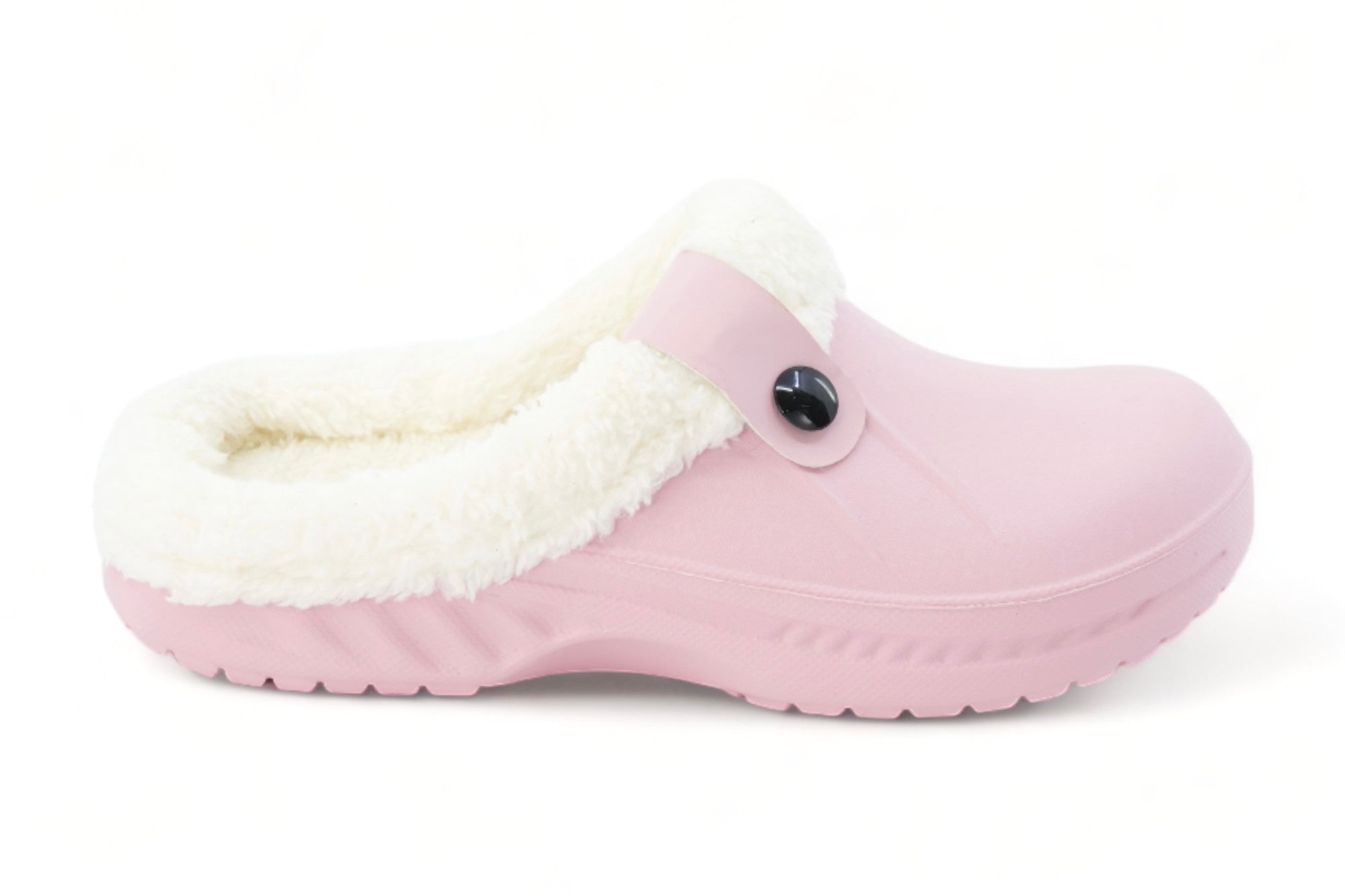 Women's Pink Fleece Lined Slide Slipper
