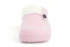 Women's Pink Fleece Lined Slide Slipper
