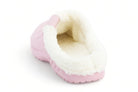 Women's Pink Fleece Lined Slide Slipper