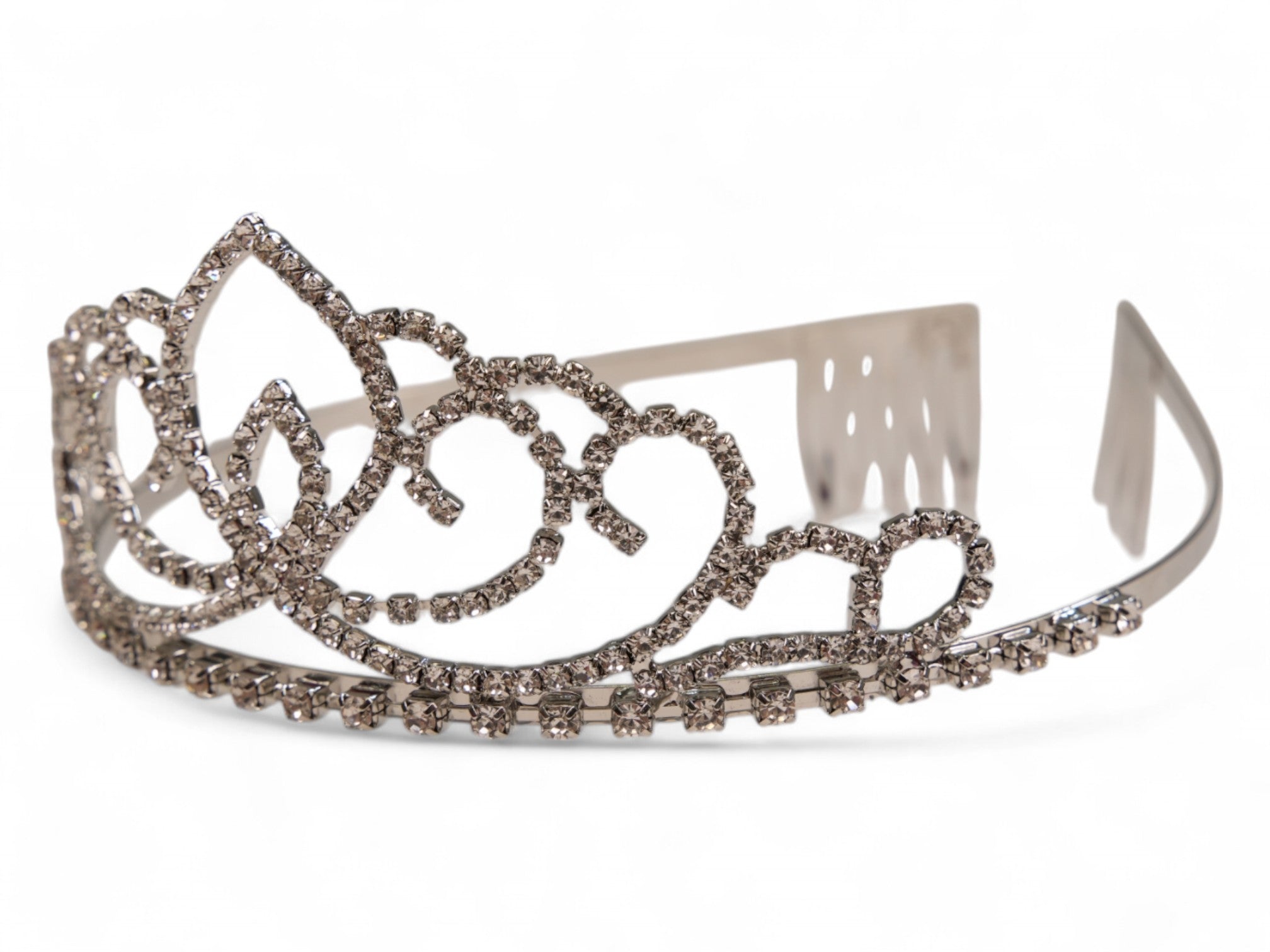 Silver Rhinestone Tiara