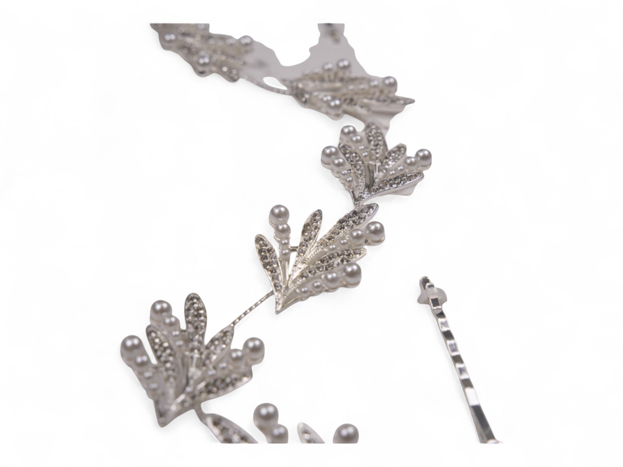 Women's Silver & Pearl Hair Vine