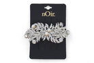 Women's Silver Crystal Twisted Hair Clip