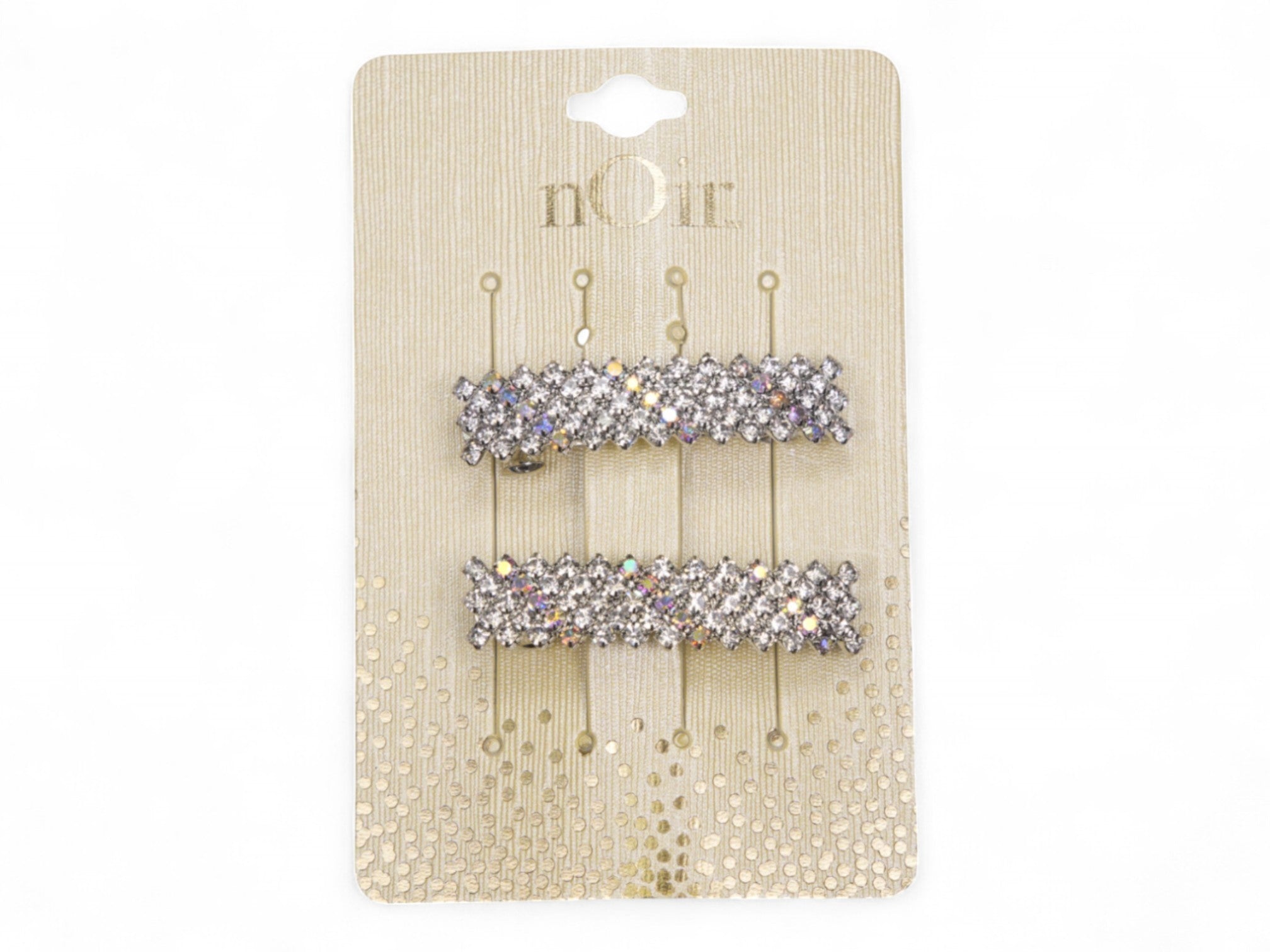 Women's Pewter Gem Clips