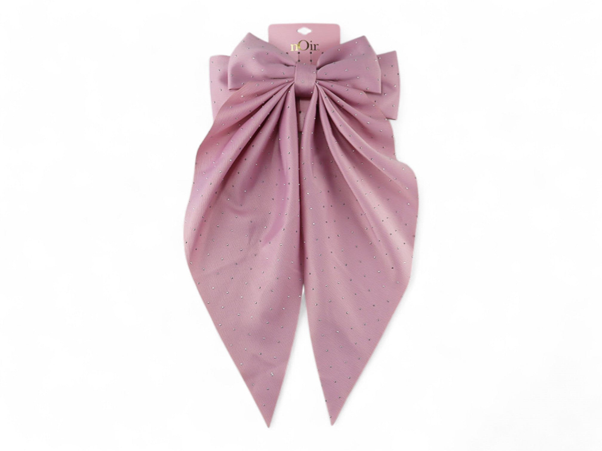 Pink Satin Hair Bow