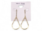 Gold teardrop earrings