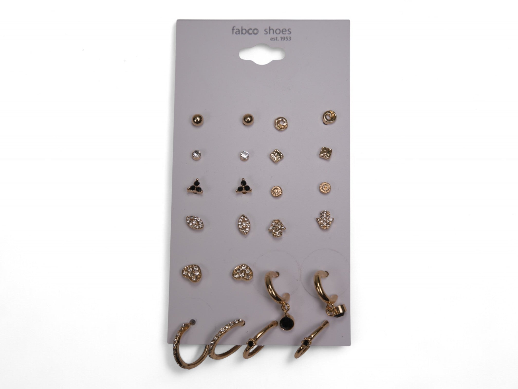 Assorted Gold Earrings-12 Pack
