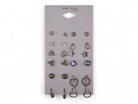 Silver Assorted Earrings-12 Pack